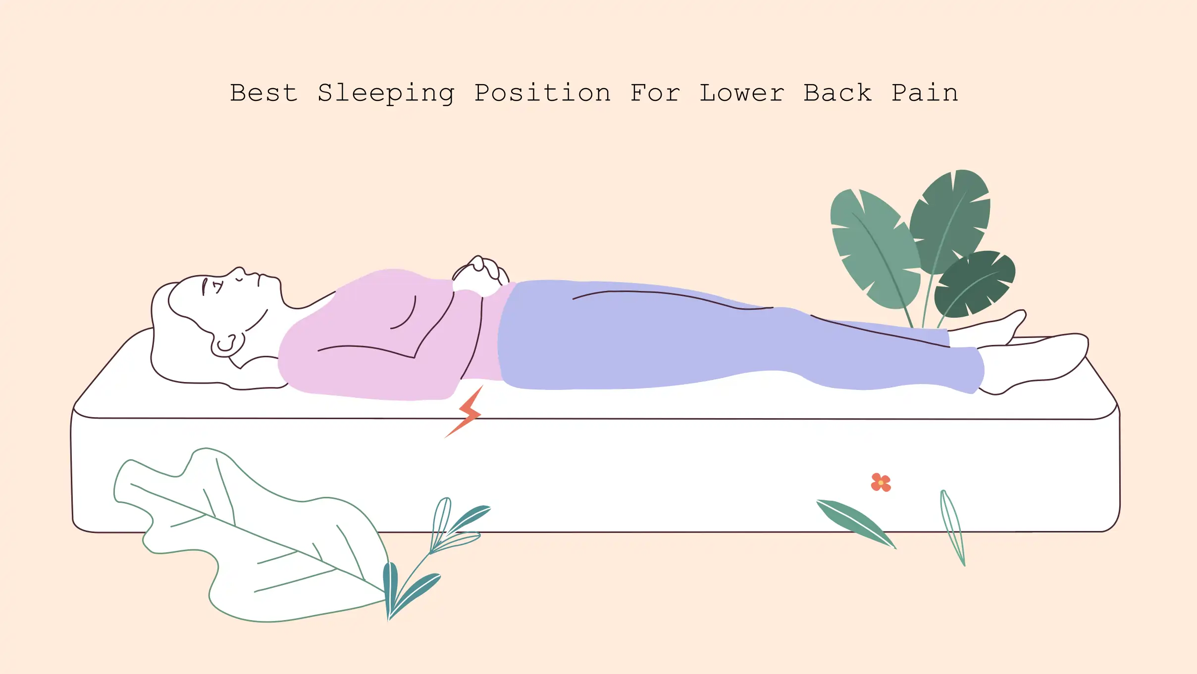 xxx Best Sleeping Position For Lower Back Pain illustration of Best Sleeping Position for Lower Back Pain
