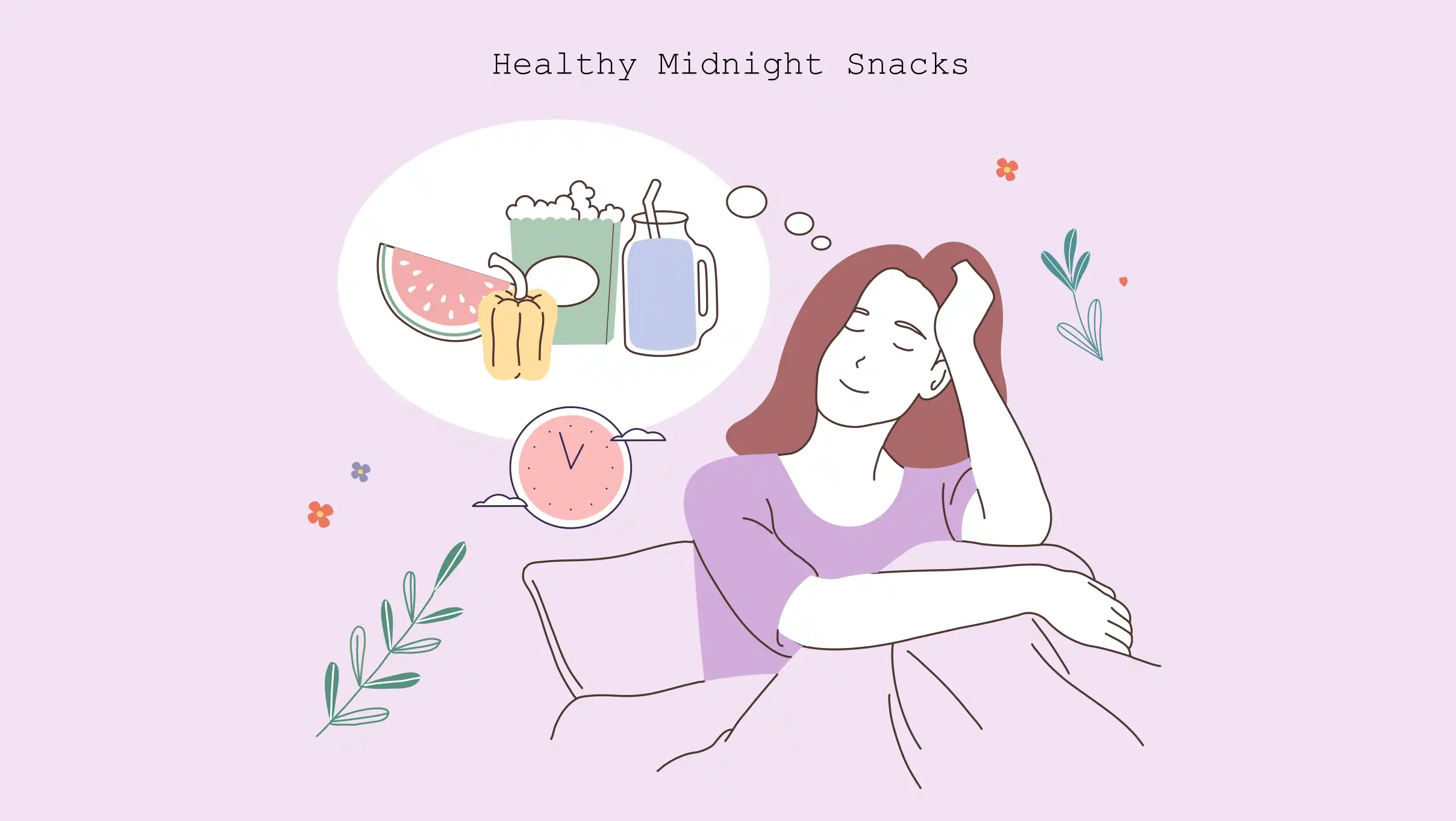 illustration Healthy Midnight Snacks