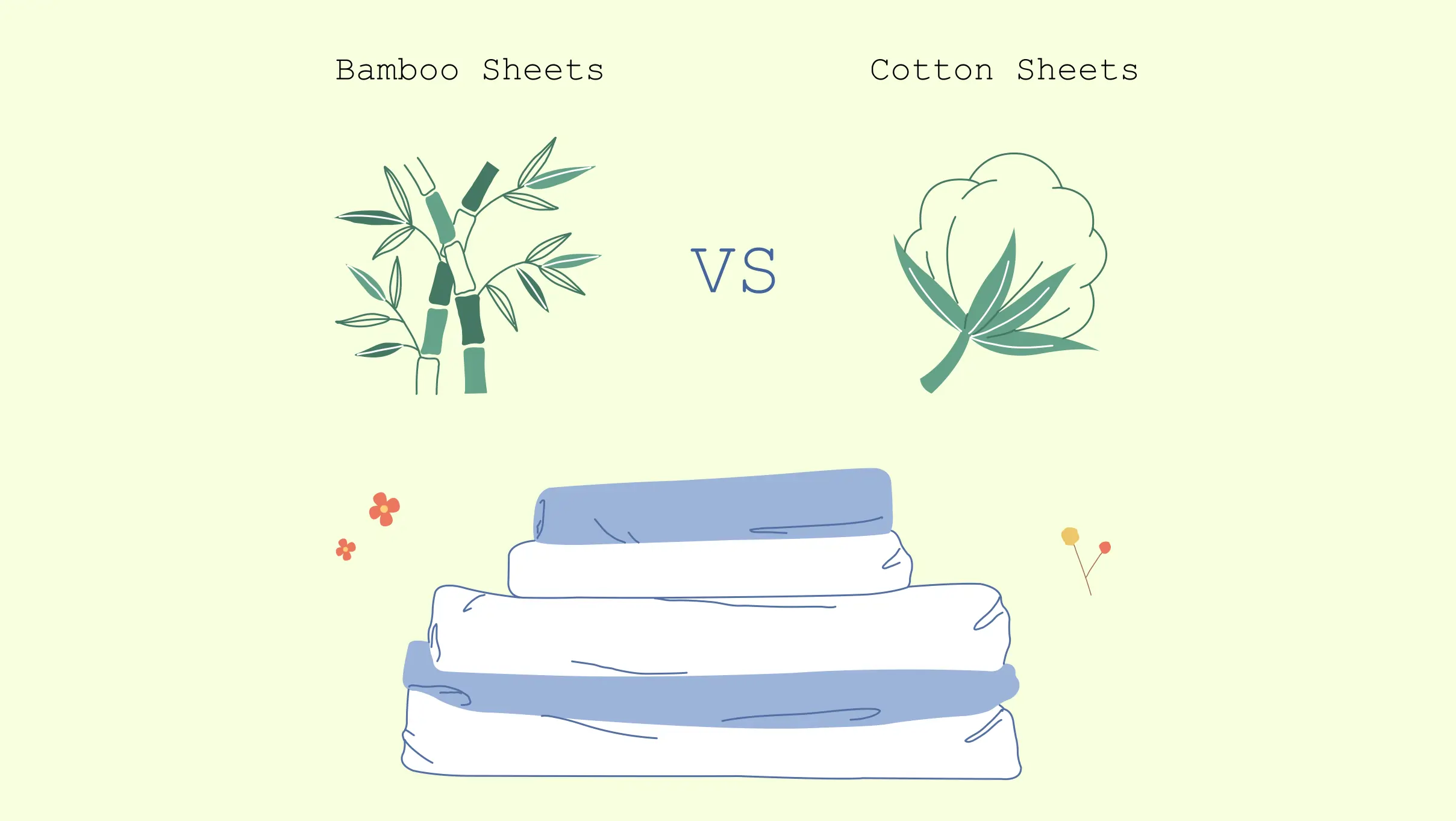 illustration of bamboo vs cotton