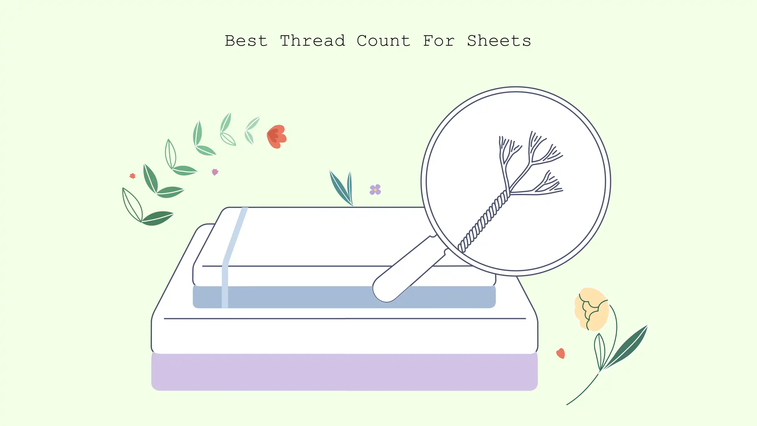 Illustration of Thread Count for Sheets