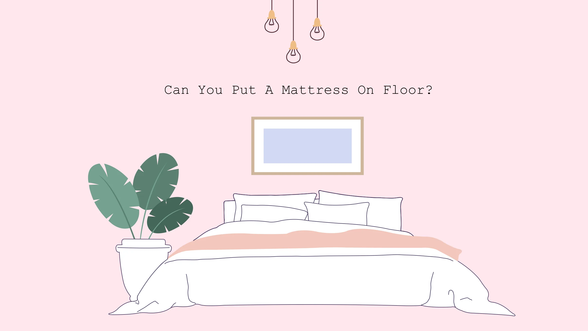 Illustration of Mattress on floor