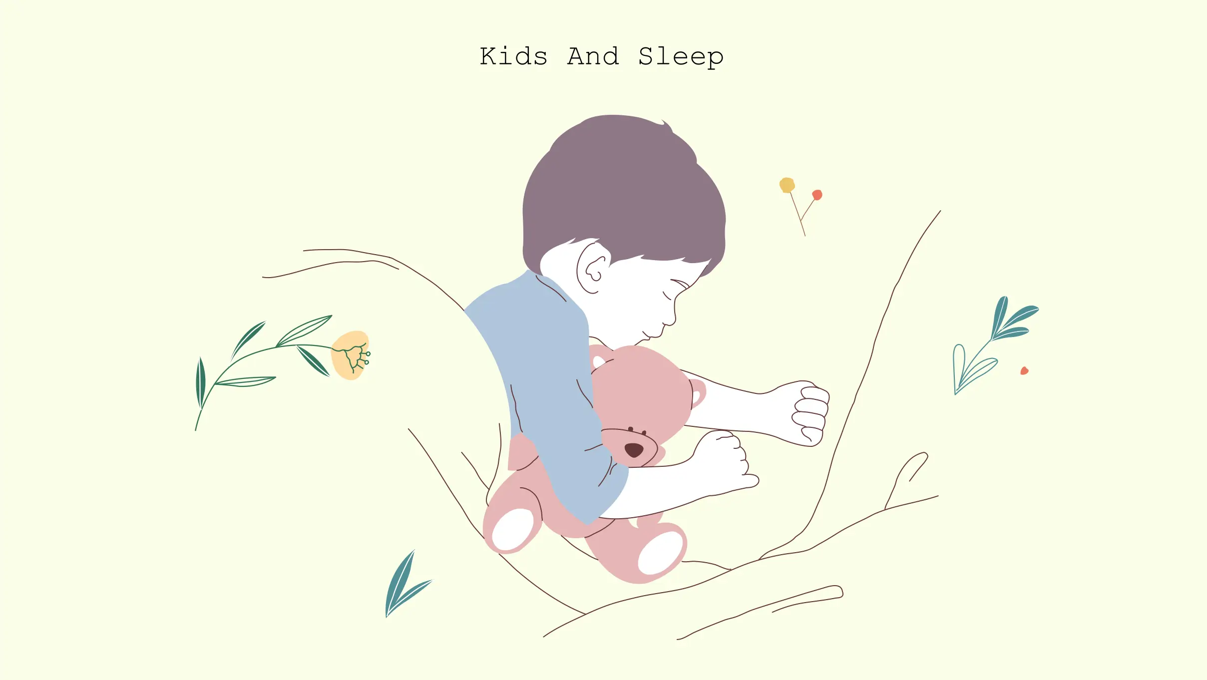 illustration of Kids and Sleep
