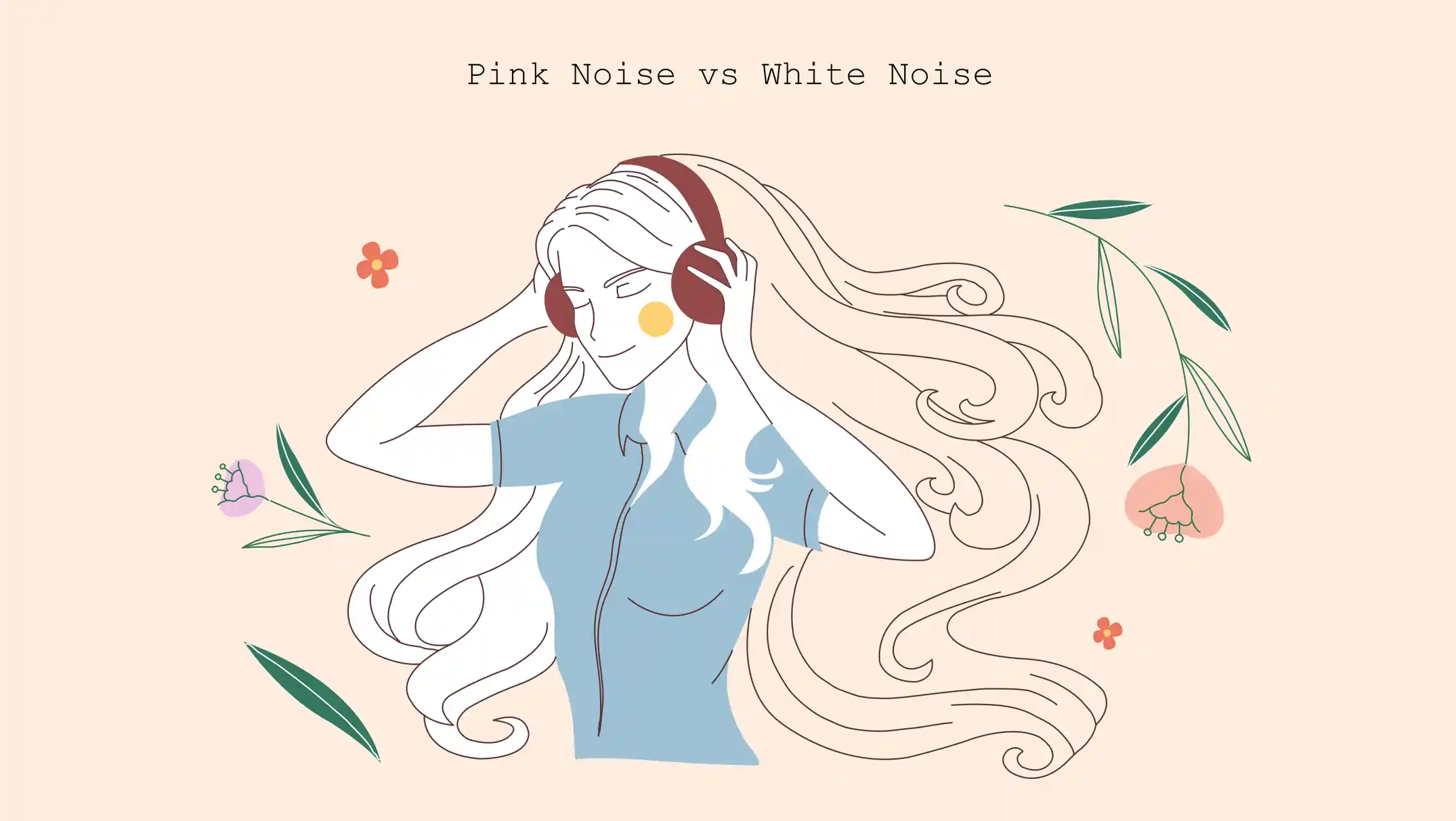 Illustration of Pink Noise vs. White Noise