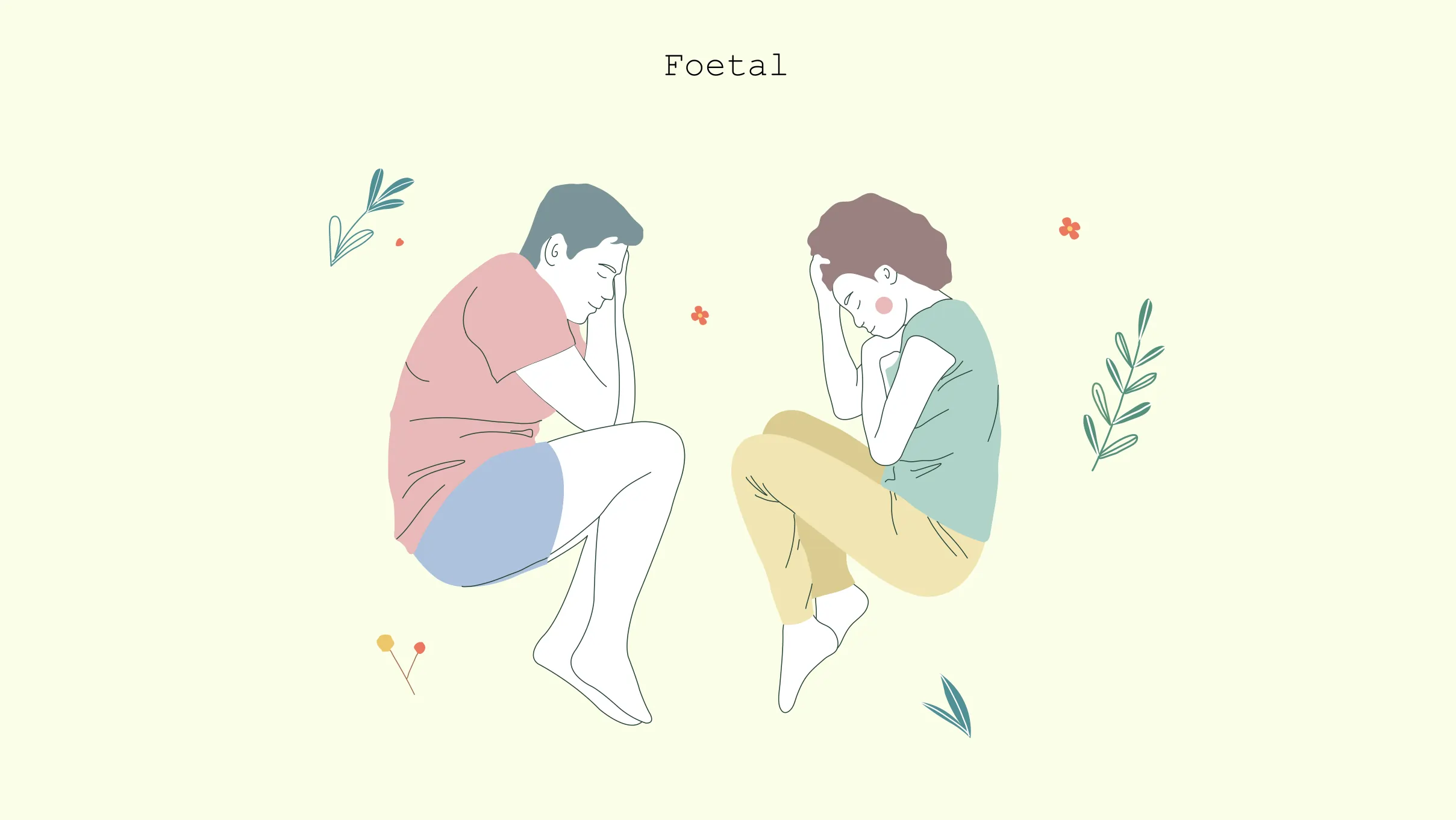 xxx Foetal Illustration of Foetal-sleep position