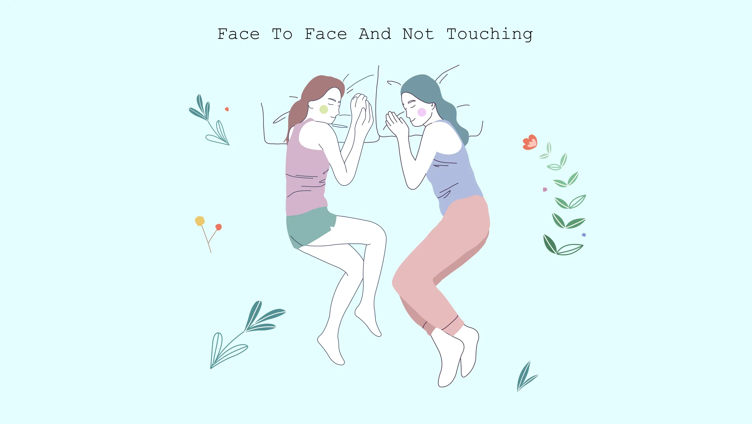 xxx face to face and not touching Illustration of face-to-face and Not touching position