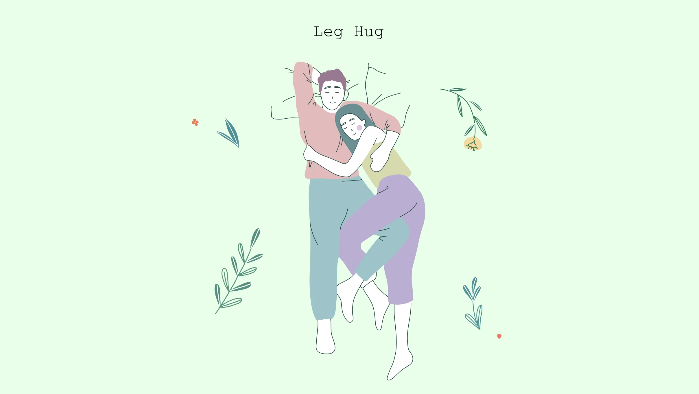 xxx leg hug sleeping position Illustration of leg hug-sleeping-position