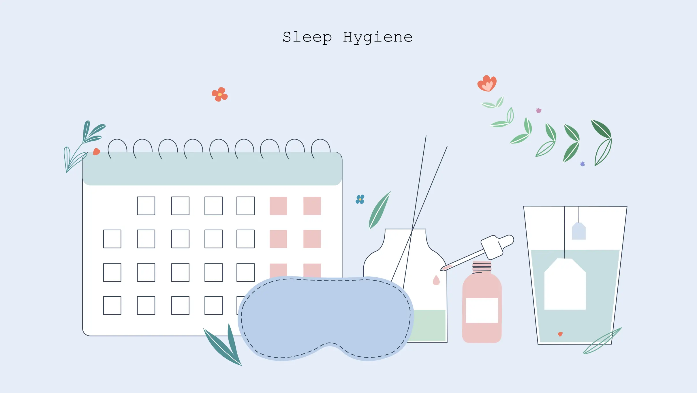 illustration of sleep hygiene