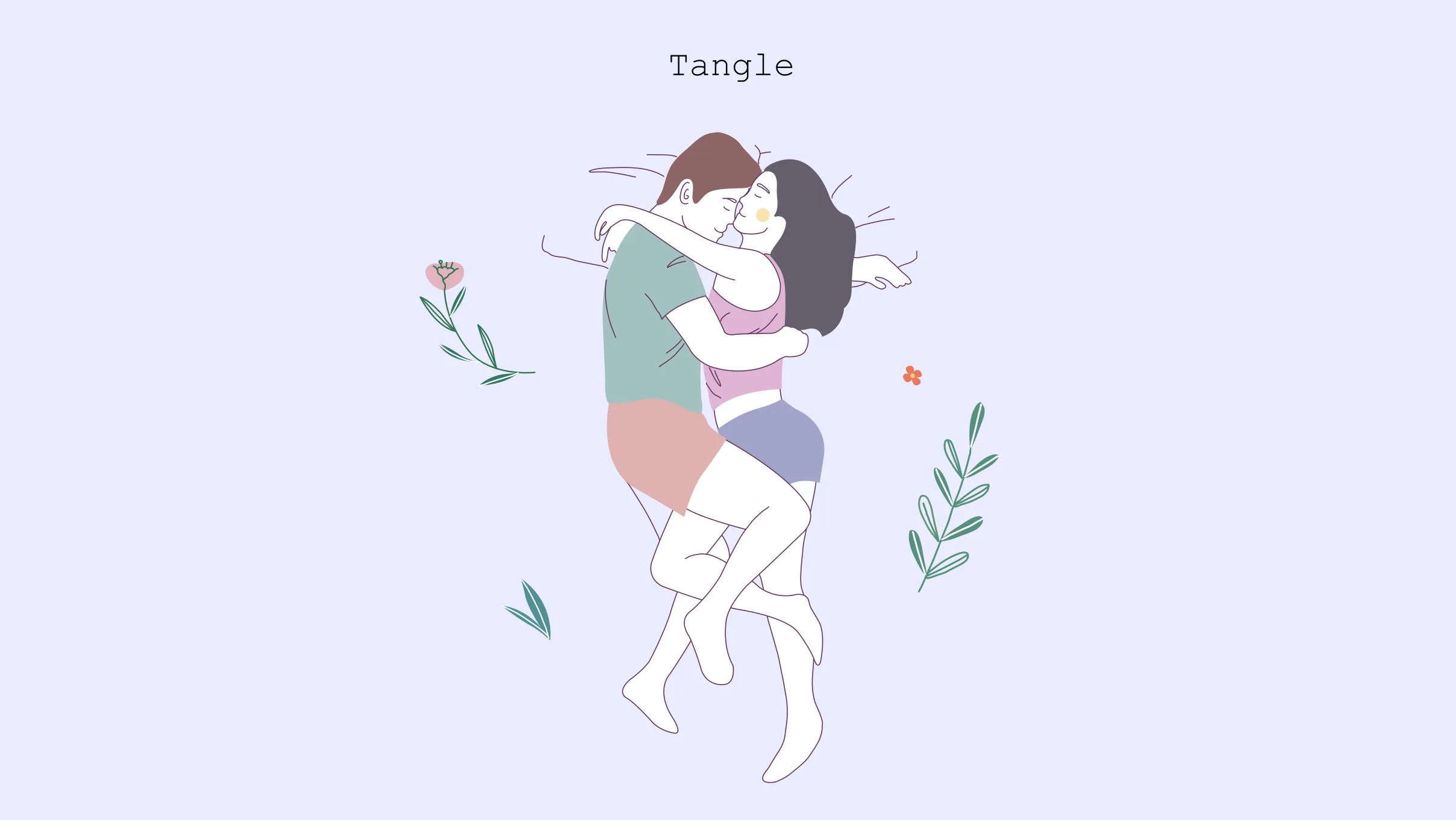 xxx tangle Illustration of tangle-sleep position