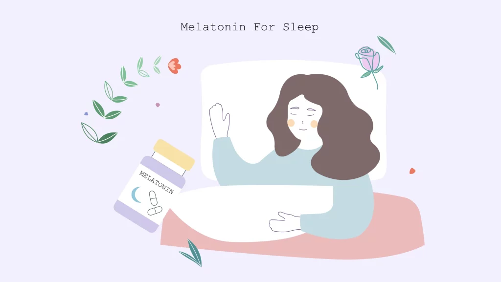 illustration of women with Melatonin