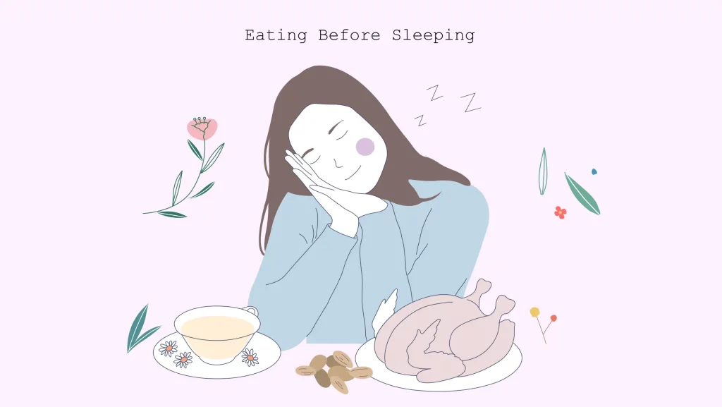 eating before sleeping
