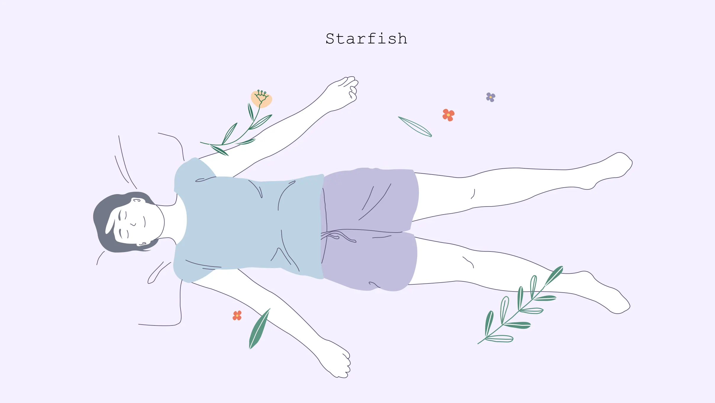 Best Sleeping Positions-Starfish