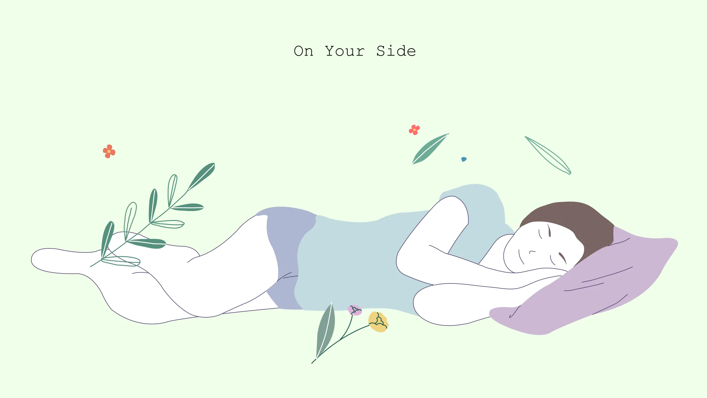 women sleeping on side