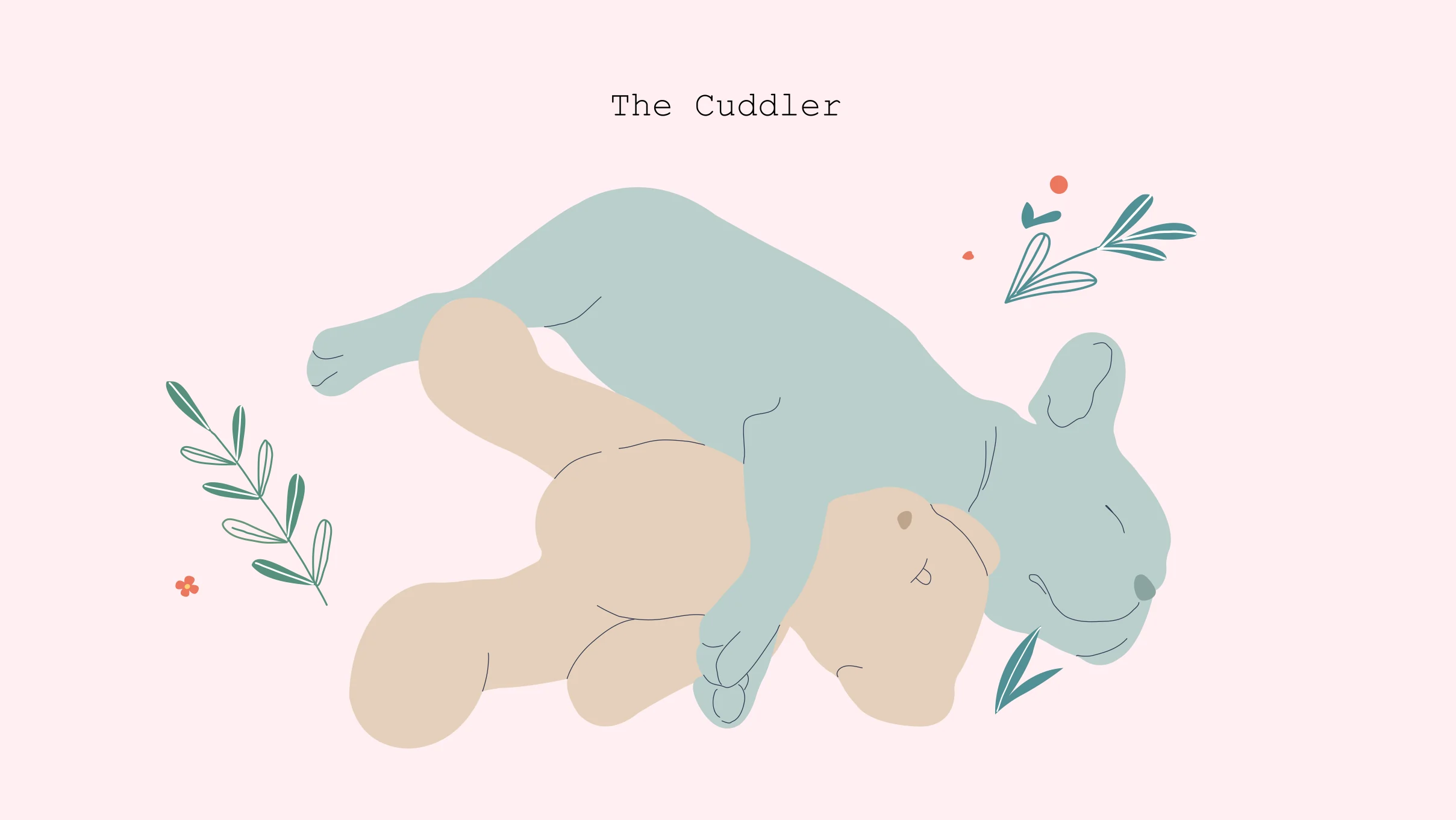 Dog sleeping in Cuddler sleeping position